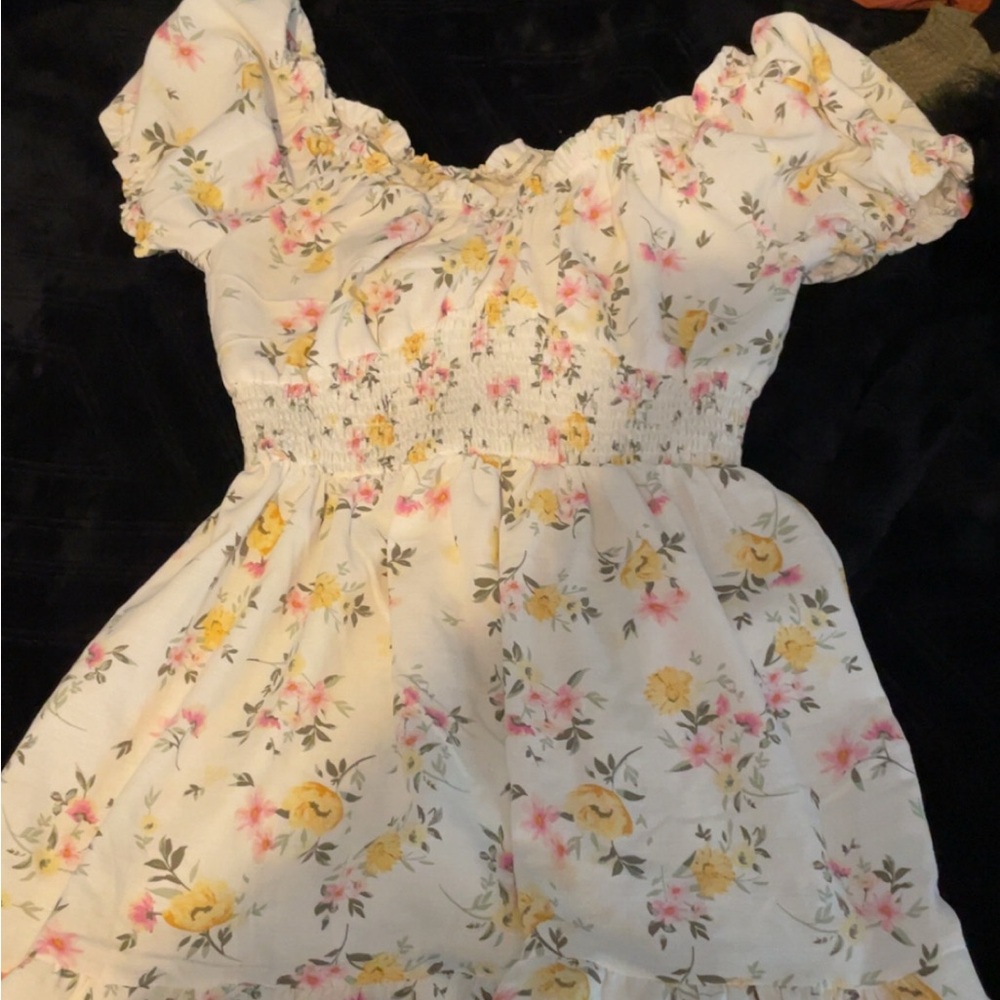 Floral Puff Sleeve Dress